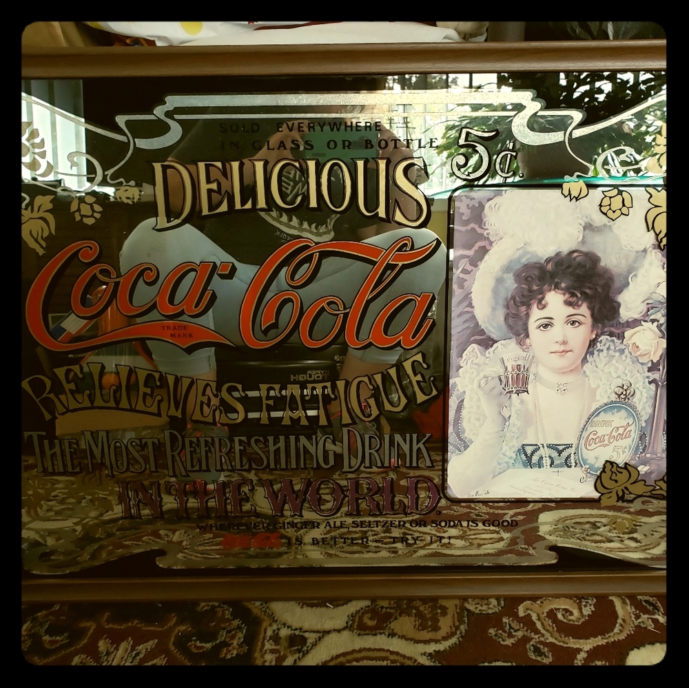 Coca cola vintage mirror